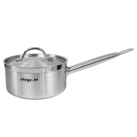 Rondel z pokrywką ze stali nierdzewnej Mega-M PRO 3L 18x10 cm