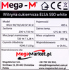 Witryna cukiernicza Mega-M ELSA S90 white
