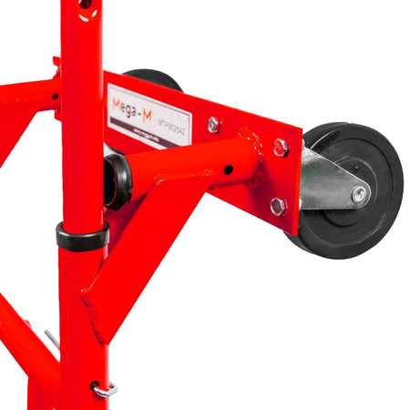 Wózek magazynowy młynarka Mega-M 2w1 transportowy czerwony 250kg karton N