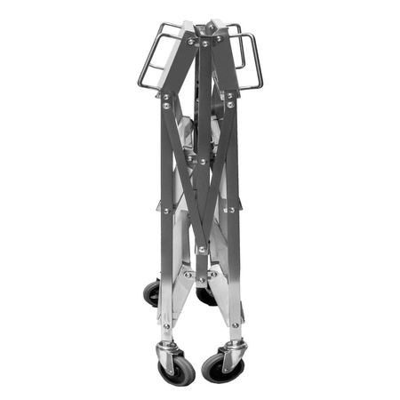 Wózek kelnerski składany ze stali nierdzewnej 3-półkowy Mega-M S-63,5 cm G-40 cm H-96 cm N