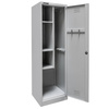 Szafa gospodarcza socjalna Mega-M 1-drzwiowa z półkami S-50 cm szara