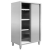 Szafa ze stali nierdzewnej magazynowa 2-drzwiowa Mega-M S-100 cm G-50 cm H-180 cm N