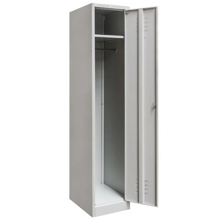 Szafka ubraniowa BHP Mega-M J-40 1 drzwiowa szara S-36 cm G-50 cm H-180 cm skręcana N