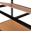 Regał magazynowy Mega-M PRO LOFT H-180 cm L-120 cm G-45 cm 5 półek z MDF 6.2 mm 275 kg czarny