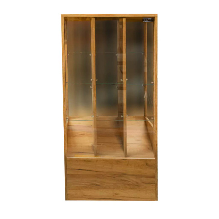 Witryna sklepowa na ciastka i cukierki H-137 cm L-67 cm G-44 cm dąb kraft