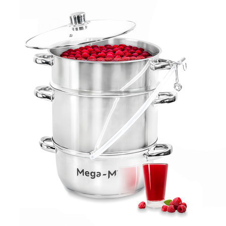 Sokownik parowy Mega-M stal nierdzewna 8l N