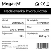 Nadziewarka do kiełbas hydrauliczna Mega-M 26 L wydajność 400 kg/h moc 1100 W