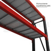 Regał magazynowy 4-półkowy Mega-M FORTIS H-200 cm L-267 cm G-60 cm moduł bazowy N