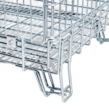 Pojemnik siatkowy gitterbox Mega-M 114x84x98 cm kosz metalowy składany