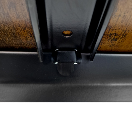 Regał magazynowy Mega-M PRO LOFT H-180 cm L-120 cm G-45 cm 5 półek z MDF 6.2 mm okleina drewno 275 kg czarny