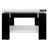 Stolik biurowy Mega-M H- 50 cm L- 60 cm G- 60 cm biel alpejska/czarny N