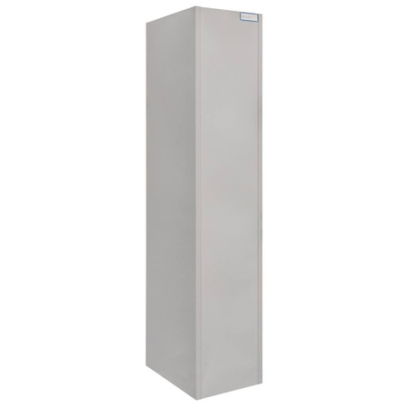 Szafka ubraniowa BHP Mega-M J-40 1 drzwiowa szara S-36 cm G-50 cm H-180 cm skręcana N