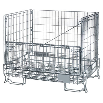 Pojemnik siatkowy gitterbox Mega-M 120x90x102 cm kosz metalowy składany
