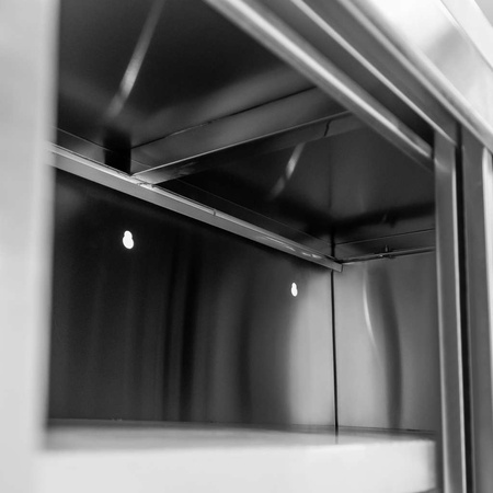 Szafka gastronomiczna wisząca z drzwiami przesuwnymi 150x40x60 cm stal nierdzewna