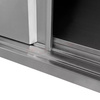 Zlew ze stali nierdzewnej 2-komorowy przyścienny z szafką Mega-M S-100 cm G-60 cm H-85 cm N