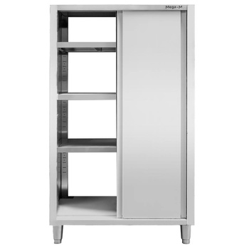 Szafa gastronomiczna przelotowa Mega-M 2-drzwiowa 100x60x180 cm stal nierdzewna