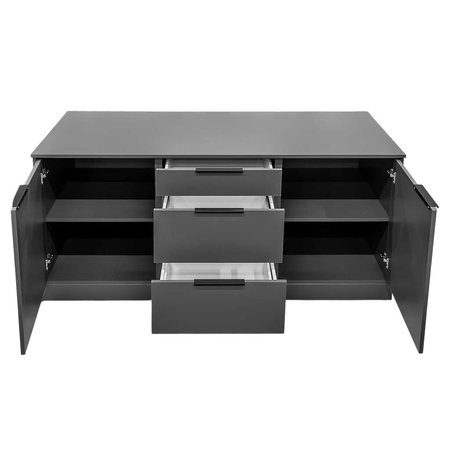 Szafka pod ekspres do kawy mobilna Mega-M H-87 cm L-184 cm G-76 cm antracyt