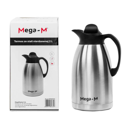 Termos konferencyjny stołowy z odkręcaną pokrywą Mega-M 2 l stal nierdzewna