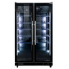 Witryna chłodnicza Mega-M DIEGO R112 Prestige black  S-112 cm G-63 cm H-198 cm N