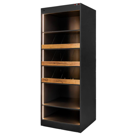 Witryna sklepowa na ciastka i cukierki Mega-M H-205 cm L-80 cm G-58 cm bazalt