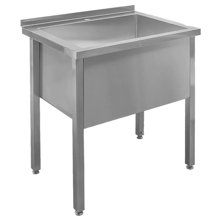 Basen gastronomiczny spawany jednokomorowy Mega-M 70x70x85 cm stal nierdzewna