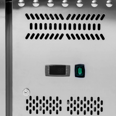 Stół chłodniczy do pizzy z granitowym blatem Mega-M STCH/VCH/140/70/R290/R/N