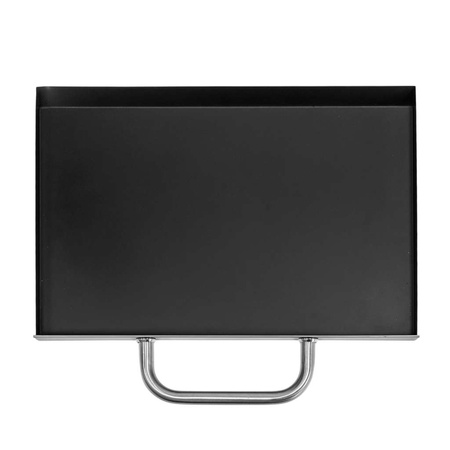 Grill ogrodowy węglowy z pokrywą Mega-M 1x stolik boczny 42x30 cm