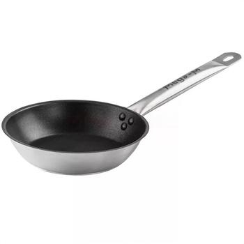 Patelnia nieprzywierająca ze stali nierdzewnej Mega-M ⌀22cm