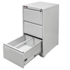 Szafka metalowa kartotekowa Mega-M J-3/S 3 szuflady A4 szara S-46 cm G-62 cm H- 103 cm skręcana N