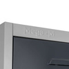 Szafka ubraniowa skrytkowa BHP Mega-M J-40/2 2 drzwiowa szara/ grafitowy front S-40 cm G-50 cm H-180 cm skręcana N