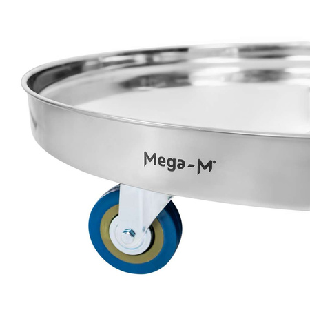 Podstawa jezdna pod garnki ze stali nierdzewnej Mega-M 62 cm