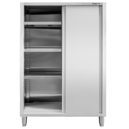 Szafa ze stali nierdzewnej magazynowa 2-drzwiowa Mega-M S-120 cm G-50 cm H-180 cm N
