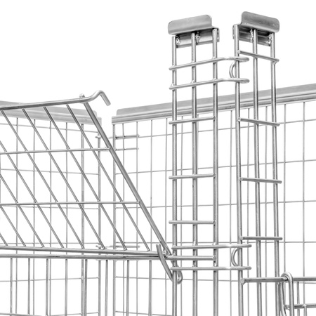 Gitterbox Kosz nadstawka na paletę Mega-M 120x80 cm otwierany obustronnie