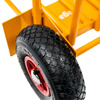 Wózek młynarka wklęsły z rozkładną platformą Mega-M (MTP003451) 200kg żółty karton N