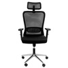 Fotel biurowy obrotowy FURVERO Norma BM/A1D/L1D/H1D czarny spełnia wymogi BHP