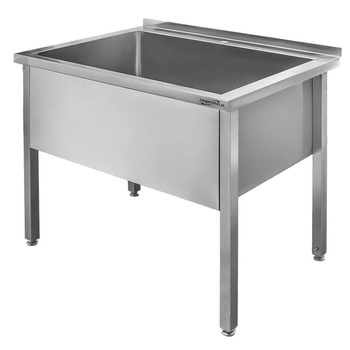 Basen ze stali nierdzewnej przyścienny spawany Mega-M S-100 cm G-70 cm H- 85 cm N