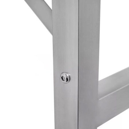Stół ze stali nierdzewnej centralny składany Mega-M S-80 cm G-60 cm H-85 cm N