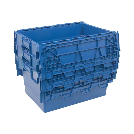 Pojemnik transportowy Mega-M zamykany S-60 cm G-40 cm H-32 cm plastikowy niebieski (SPK320) N