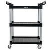 Wózek gastronomiczny kelnerski 80x40x95 cm Mega-M 3 półki tworzywo sztuczne