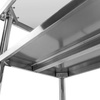Stół ze stali nierdzewnej centralny z 2-półkami Mega-M X STANDARD S-80 cm G-60 cm H-85 cm N