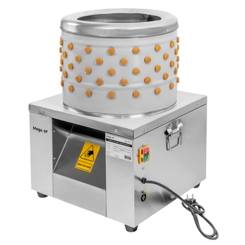 Skubarka do drobiu gołębi i przepiórek Mega-M CH 3-4G/P bęben 40 cm 2-4 przepiórki lub 2-3 gołębie/min 200 W