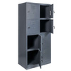 Szafka skrytkowa BHP Mega-M 8 skrytek 80x50x180 cm grafitowa