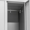 Szafka skrytkowa BHP Mega-M 6 skrytek S-90x50x180 cm szara