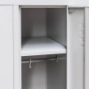 Szafka ubraniowa BHP Mega-M J-90 3 drzwiowa szara S-90 cm G-50 cm H-180 cm skręcana N