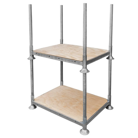 Manurack Mały Mega-M 154,5cm x 118cm x 31cm ocynk + podstawa ze sklejki N