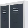 Szafka ubraniowa BHP Mega-M J-60 2 drzwiowa szara/ grafitowy front  S-60 cm G-50 cm H-180 cm skręcana N