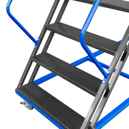 Drabina magazynowa przejezdna Mega-M STANDARD H-300 cm 12 stopni N