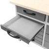 Stół warsztatowy z 15 szufladami Mega-M HANDYMAN S-160 cm G-60 cm H-85 cm grafit