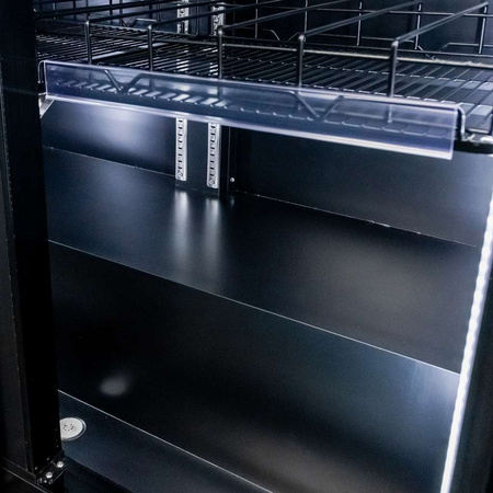 Witryna chłodnicza 2-drzwiowa 800L Mega-M DIEGO R112 Prestige black oświetlenie LED