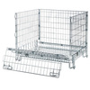 Pojemnik siatkowy Gitterbox S-125 cm G-104 cm H-98 cm oczko 5,5x11 cm składany z otwieranym bokiem ocynk N